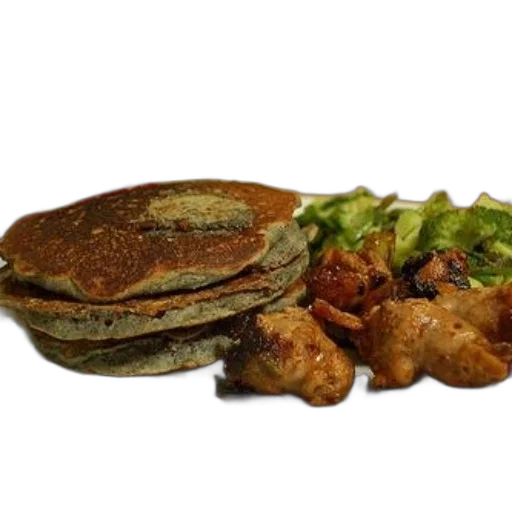 food, plate, blueberry, pancakes transparent PNG cut-out