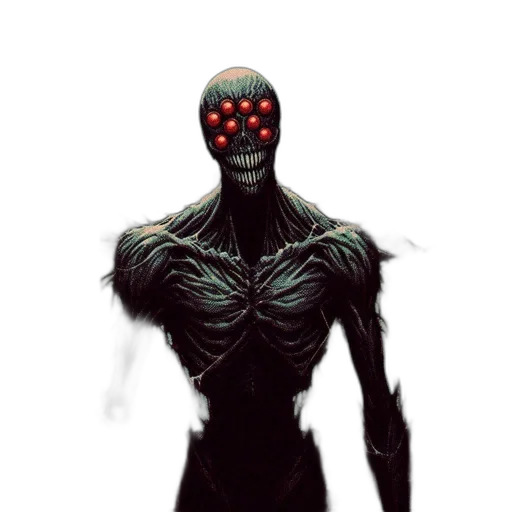 creature, robot, mask, face transparent PNG cut-out
