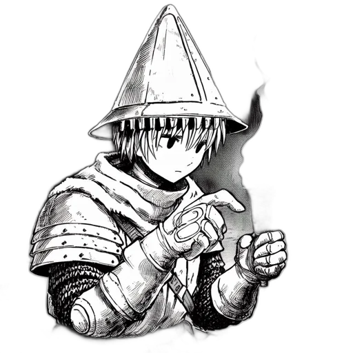 hat, staff, sword, dragon transparent PNG cut-out