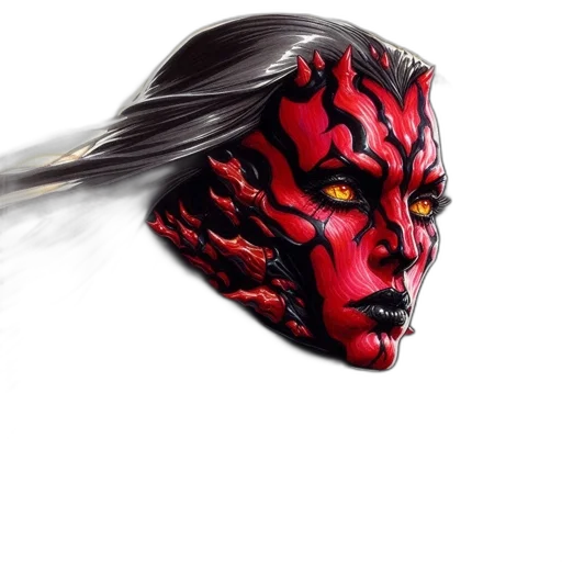 mask, face, staff, fantasy art transparent PNG cut-out