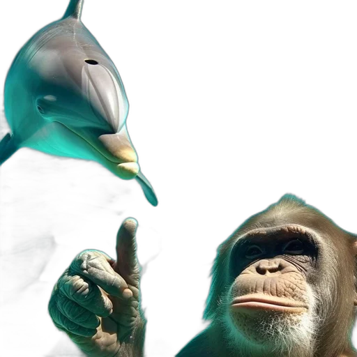 animal, mask, 3d render, concept art transparent PNG cut-out