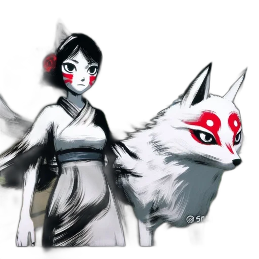 mask, staff, creature, concept art transparent PNG cut-out