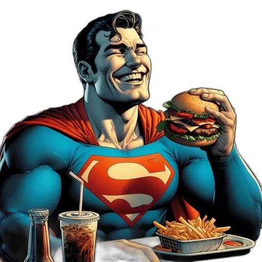 food, comic book art, concept art, cartoon transparent PNG cut-out