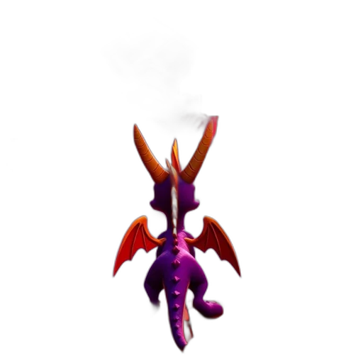 dragon, staff, creature, animal transparent PNG cut-out