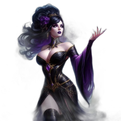 dress, fantasy art, concept art, comic book art transparent PNG cut-out