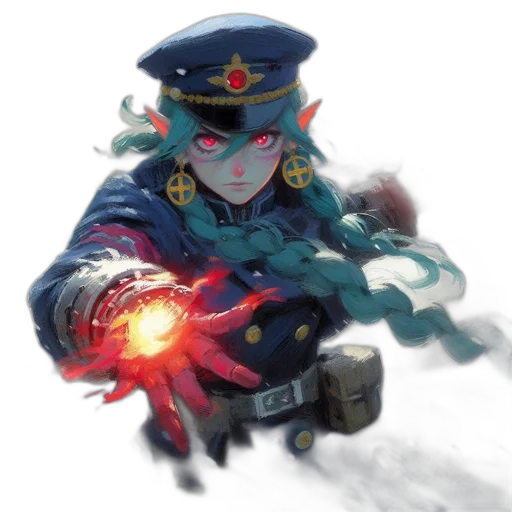 weapon, staff, robot, hat transparent PNG cut-out