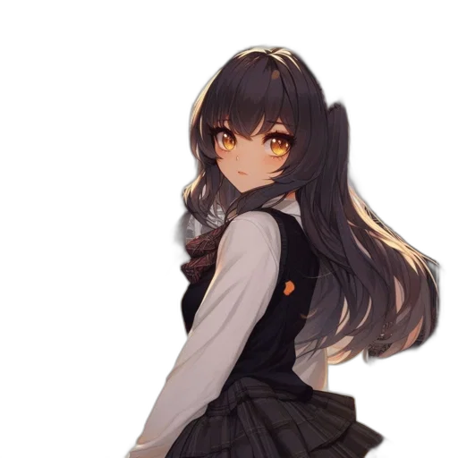 dress, jacket, staff, face transparent PNG cut-out