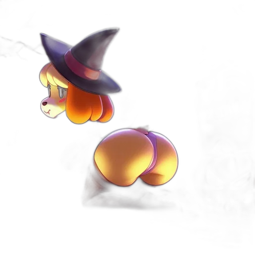 hat, staff, creature, dragon transparent PNG cut-out