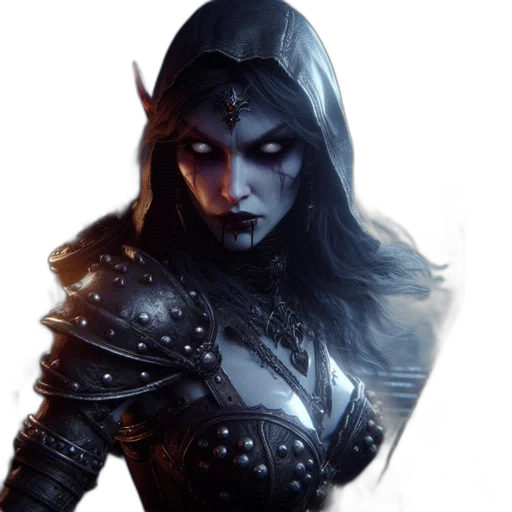 face, fantasy art, concept art, comic book art transparent PNG cut-out