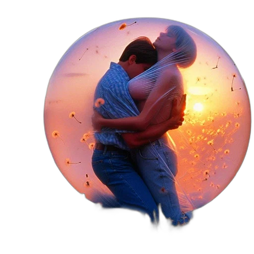 umbrella, photorealistic, concept art, vaporwave transparent PNG cut-out