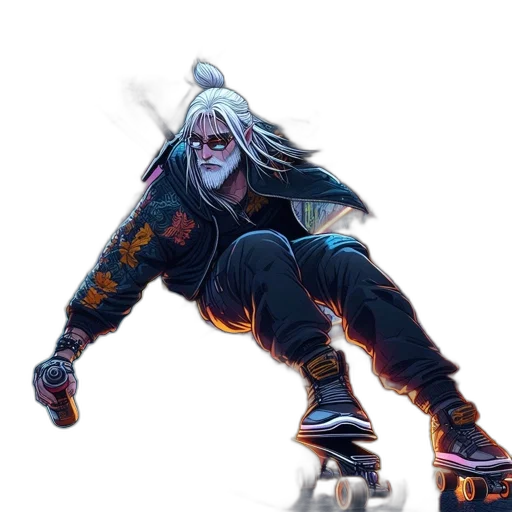 concept art, fantasy art, comic book art, anime transparent PNG cut-out