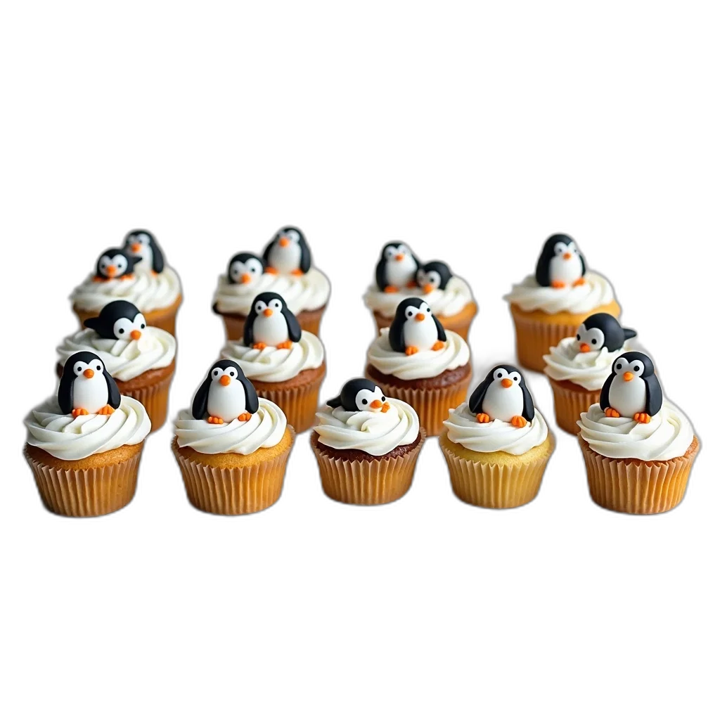 food, 3d render, collection, cupcakes transparent PNG cut-out