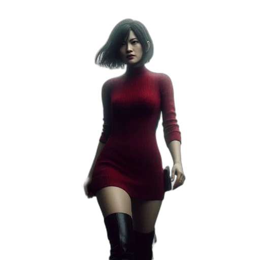 dress, staff, concept art, 3d render transparent PNG cut-out