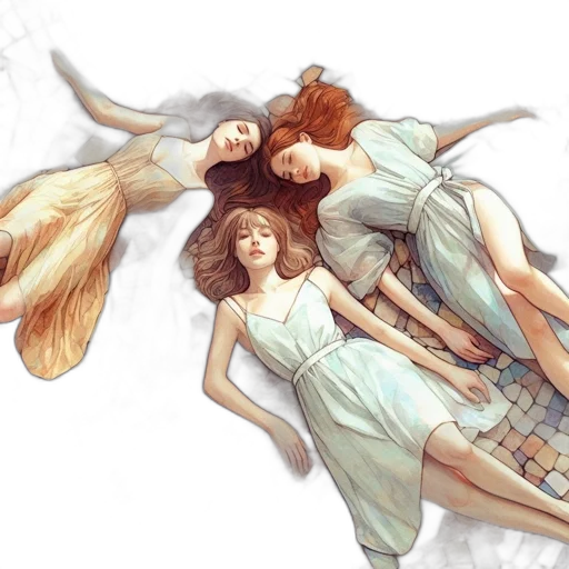 dress, photorealistic, concept art, watercolor transparent PNG cut-out