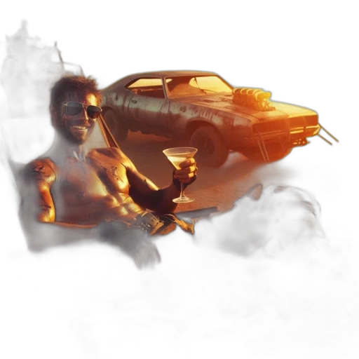 car, weapon, concept art, 3d render transparent PNG cut-out