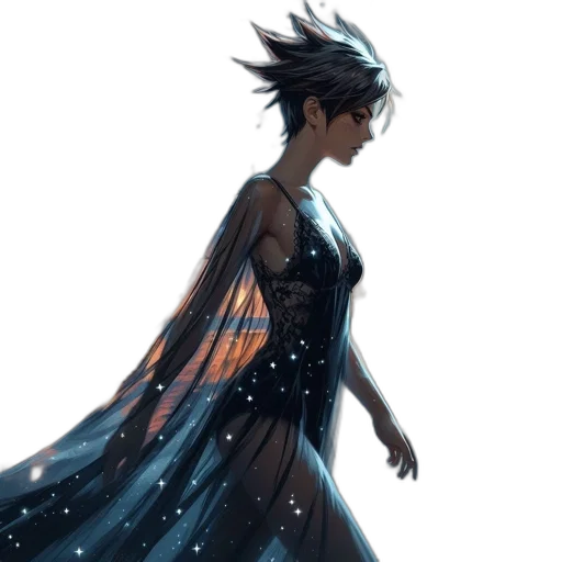 dress, concept art, fantasy art, comic book art transparent PNG cut-out