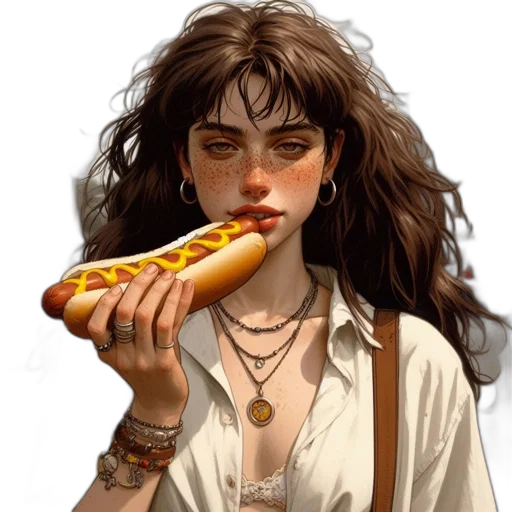 food, face, weapon, photorealistic transparent PNG cut-out