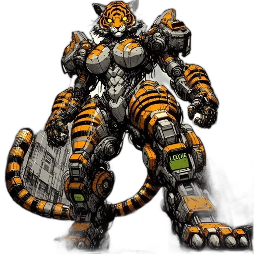 robot, animal, creature, concept art transparent PNG cut-out