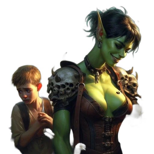 concept art, fantasy art, comic book art, photorealistic transparent PNG cut-out