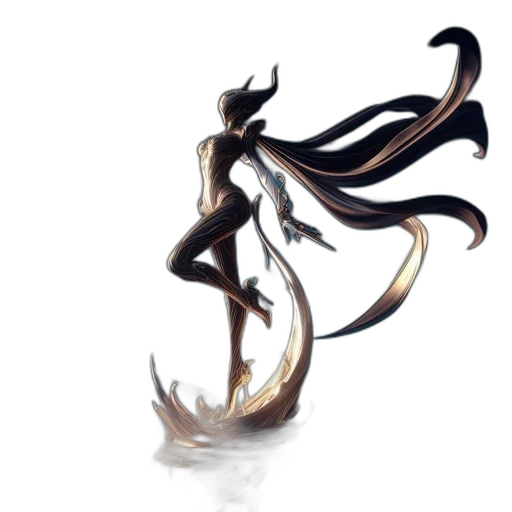 dragon, creature, hair, staff transparent PNG cut-out