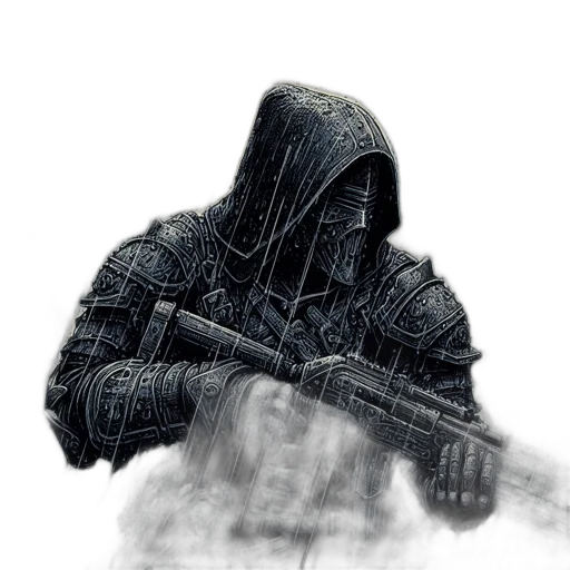 weapon, sword, mask, jacket transparent PNG cut-out