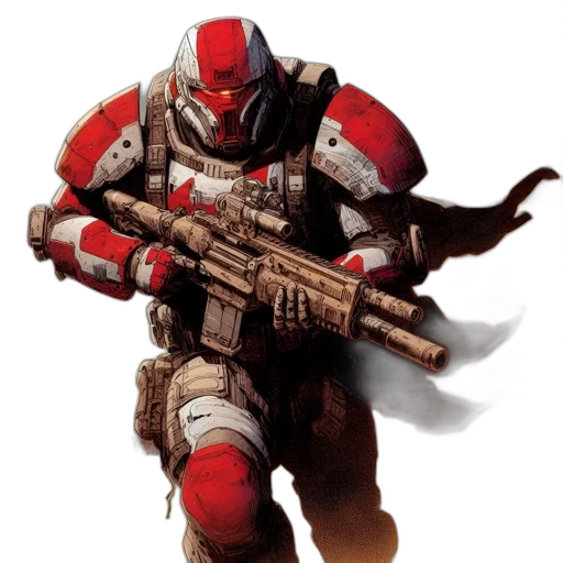 weapon, robot, concept art, comic book art transparent PNG cut-out