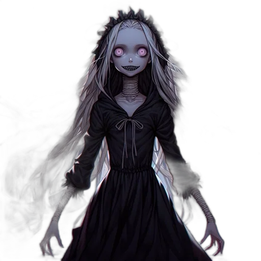 mask, creature, dress, staff transparent PNG cut-out