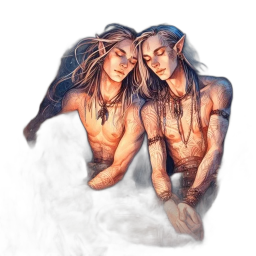 fantasy art, watercolor, concept art, pencil sketch transparent PNG cut-out