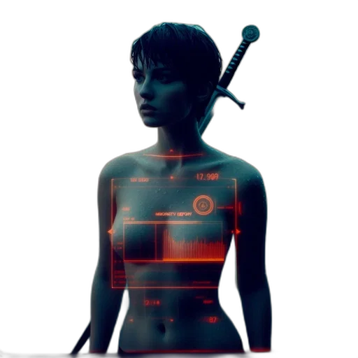 robot, staff, weapon, sword transparent PNG cut-out