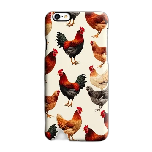 chickens, pattern, printed, hard transparent PNG cut-out