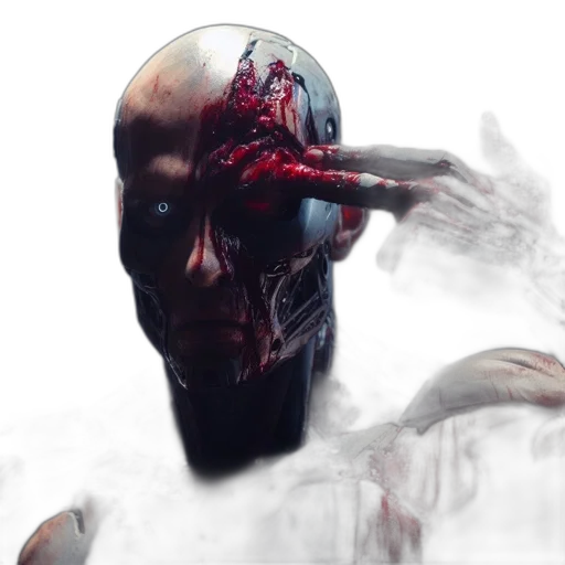mask, face, concept art, photorealistic transparent PNG cut-out