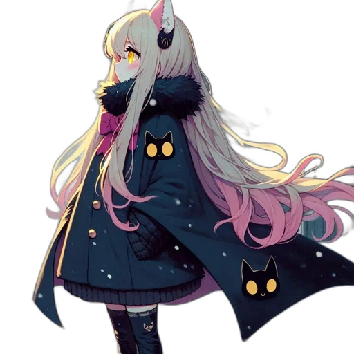 jacket, staff, mask, creature transparent PNG cut-out