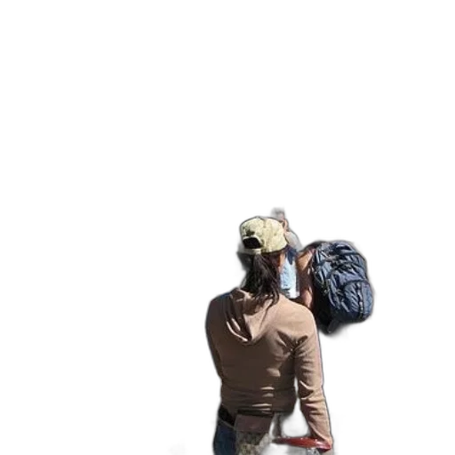 staff, jacket, weapon, hat transparent PNG cut-out