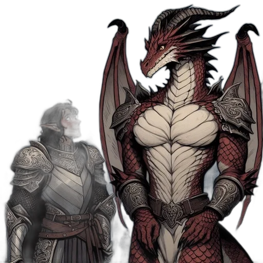 dragon, fantasy art, concept art, pixel art transparent PNG cut-out