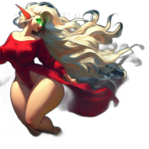 dress, crown, dragon, hair transparent PNG cut-out