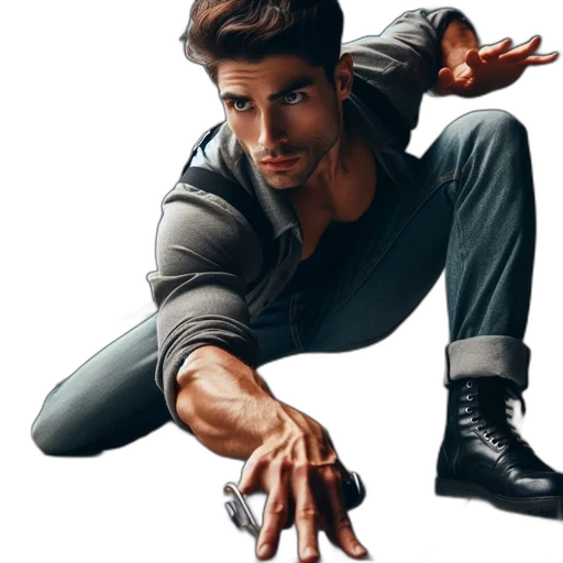 jacket, face, photorealistic, concept art transparent PNG cut-out