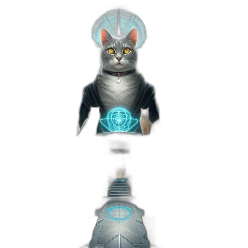 robot, staff, mask, creature transparent PNG cut-out