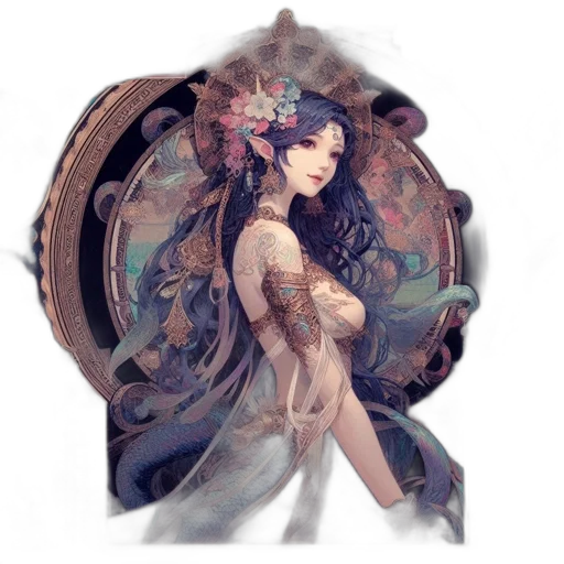 dress, jewelry, crown, mask transparent PNG cut-out
