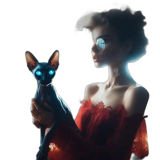 dress, mask, staff, animal transparent PNG cut-out