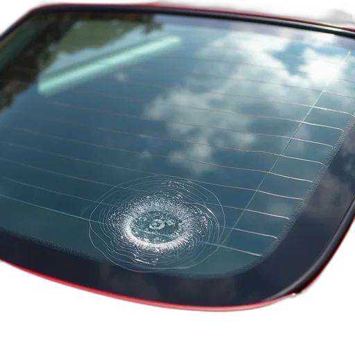 car, close-up, red, rear transparent PNG cut-out