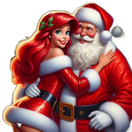 photorealistic, oil painting, cartoon, festive transparent PNG cut-out
