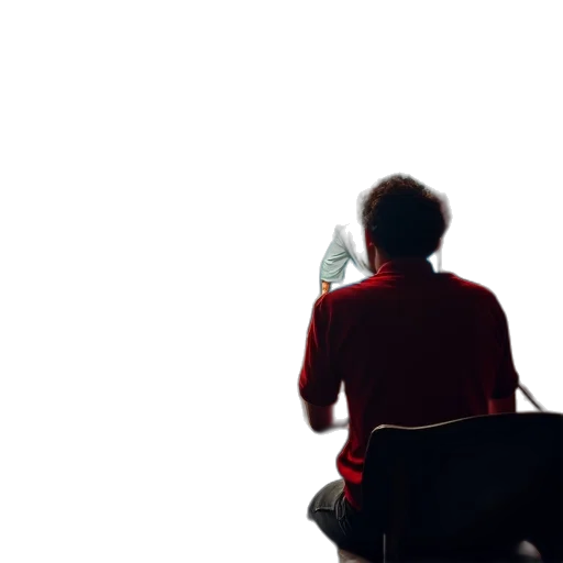 staff, jacket, furniture, face transparent PNG cut-out