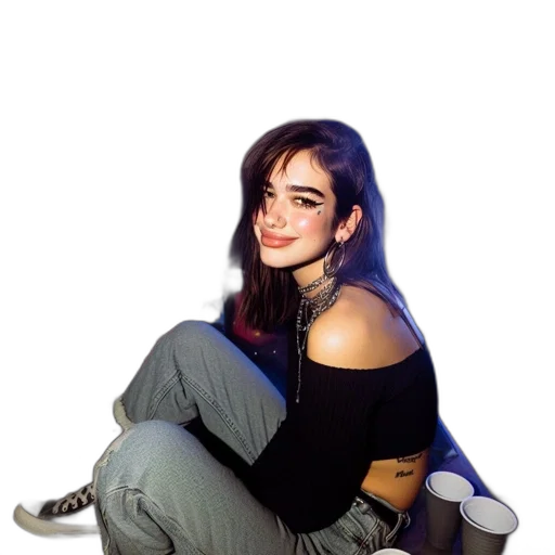 jacket, shoes, face, hair transparent PNG cut-out