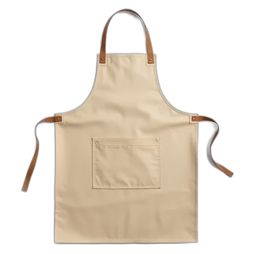 earth tones, plain, beige, apron transparent PNG cut-out