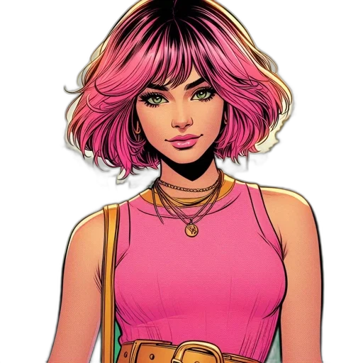 comic book art, concept art, cartoon, fantasy art transparent PNG cut-out