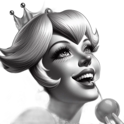 crown, photorealistic, fantasy art, pencil sketch transparent PNG cut-out