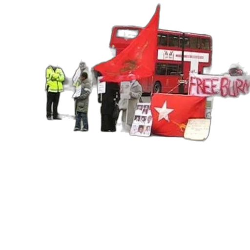 staff, concept art, 3d render, protesters transparent PNG cut-out