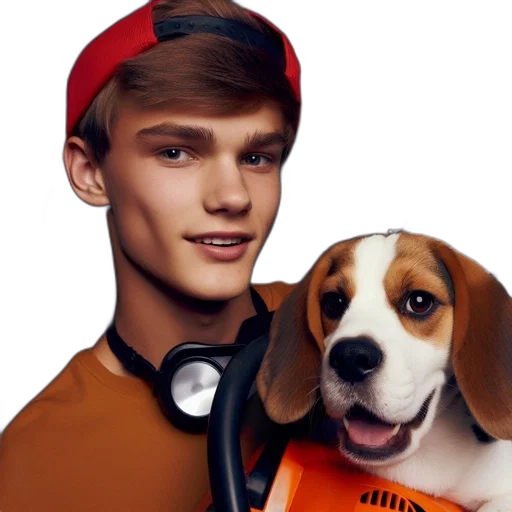 hat, face, animal, jacket transparent PNG cut-out