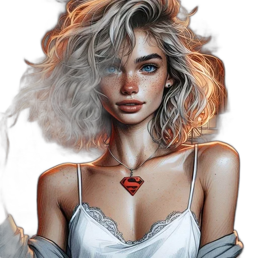 jewelry, hair, face, dress transparent PNG cut-out