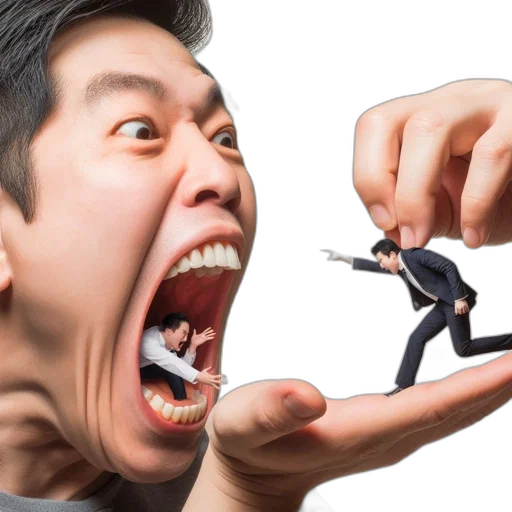 face, staff, photorealistic, 3d render transparent PNG cut-out